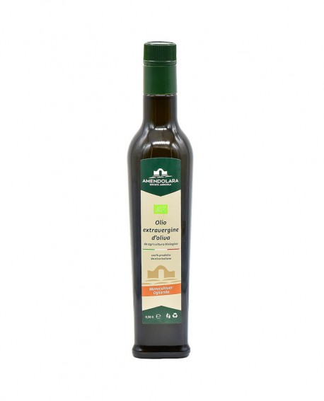 Olio extravergine d'oliva biologico - monocultivar Ogliarola barese - bottiglia 0,50 Lt - Olio di Puglia Amendolara Bio