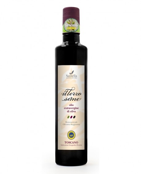 Olio Il Terzo Seme, Toscano IGP Bottiglia da 500 ml - Olearia Santella