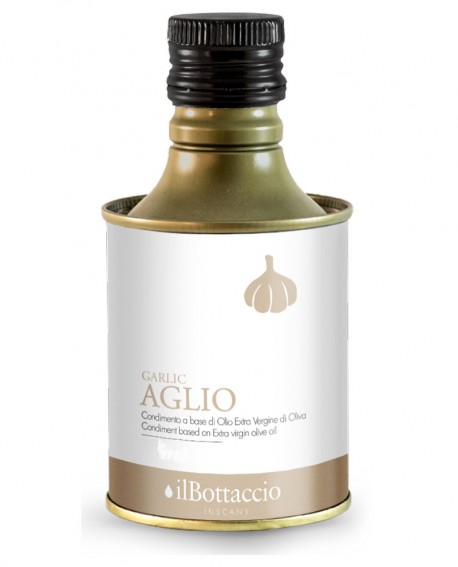 Olio Extravergine d'Oliva Italiano INFUSO al Aglio - 750ml - Olio il Bottaccio