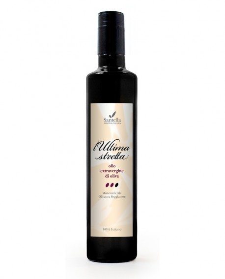 Olio L’Ultima Stretta, 100% Italiano Bottiglia da 500 ml - Olearia Santella