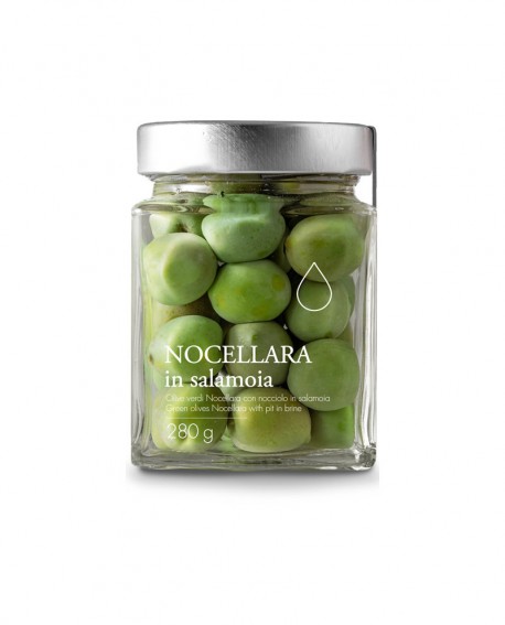 Olive verdi Nocellara in salamoia - 280g - Olio il Bottaccio