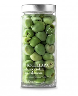 Olive verdi Nocellara denocciolate in salamoia - 550g - Olio il Bottaccio