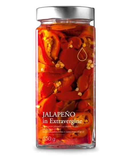 Sottolio Peperoncino Jalapeno in olio extra vergine - 550g - Olio il Bottaccio
