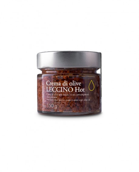 Crema di Olive Leccino HOT in olio extra vergine - 150g - Olio il Bottaccio