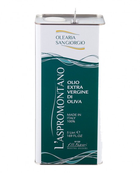 Olio L'Aspromontano extra vergine d’oliva - Latta 5 lt - Olearia San Giorgio