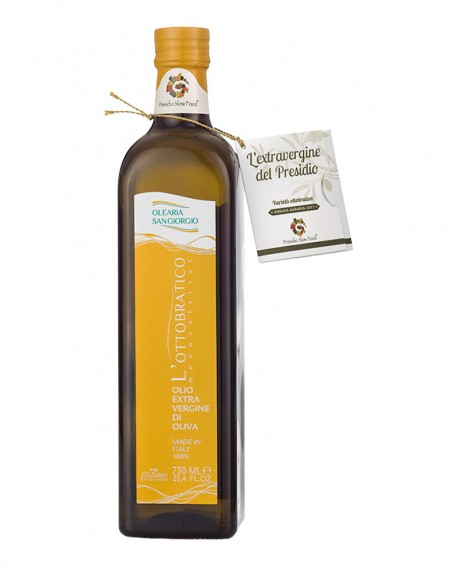 Monocultivar Olio L'Ottobratico extra vergine d’oliva - Presidio Slow Food - bottiglia 750 ml - Olearia San Giorgio