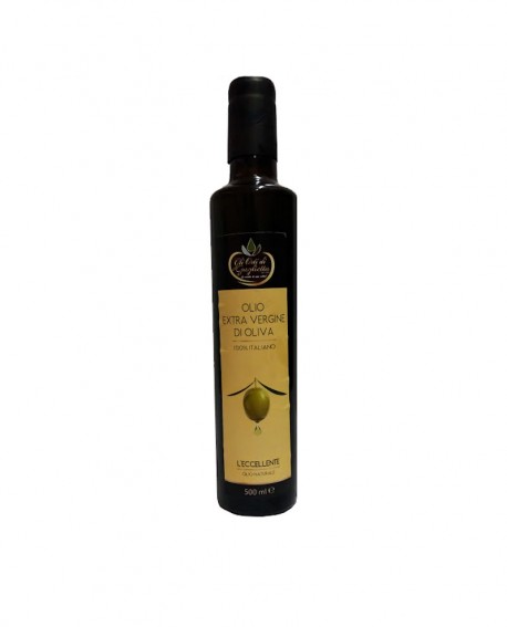 L'Eccellente Olio Extravergine di Oliva 100% italiano classico - Bottiglia da 500 ml - Gli Orti di Guglietta