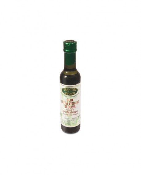 Biologico Olio extra vergine d'oliva - 100% Italiano -  bottiglia 250ml - Olio Frantoio Bianco
